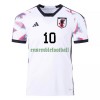 Maillot de Supporter Japon MINAMINO 10 Extérieur Coupe du Monde 2022 Pour Homme